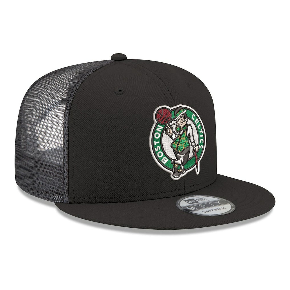 Boston Celtics Core Logo Meshback 9FIFTY Snapback Hat Black - New Era