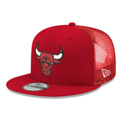 Chicago Bulls Core Logo Meshback 9FIFTY Snapback Hat Red - New Era