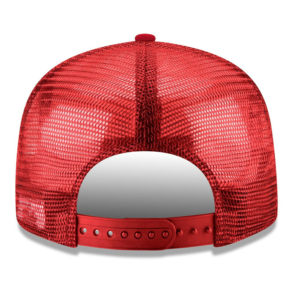 Chicago Bulls Core Logo Meshback 9FIFTY Snapback Hat Red - New Era