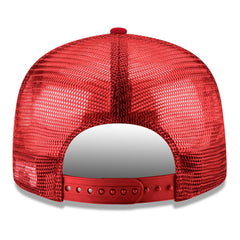 Chicago Bulls Core Logo Meshback 9FIFTY Snapback Hat Red - New Era