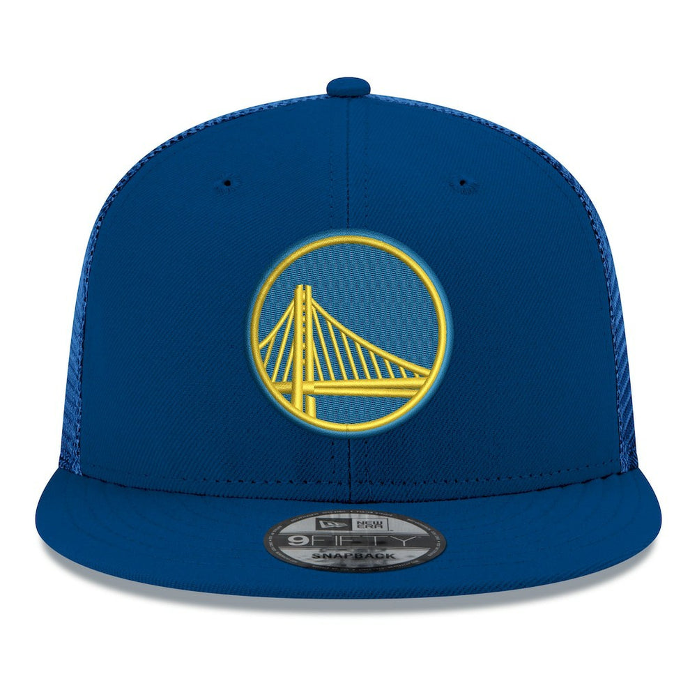 Golden State Warriors Core Logo Meshback 9FIFTY Snapback Hat Royal - New Era