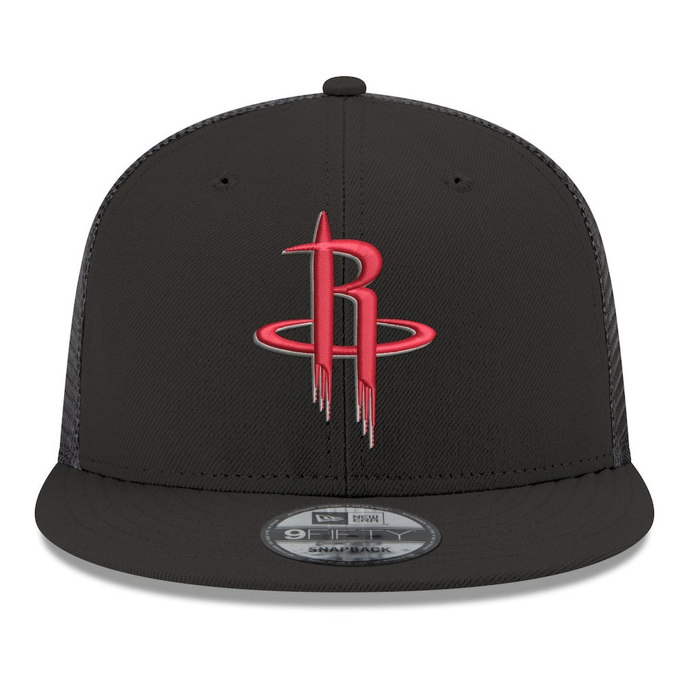 Houston Rockets Core Logo Meshback 9FIFTY Snapback Hat Black - New Era outlet