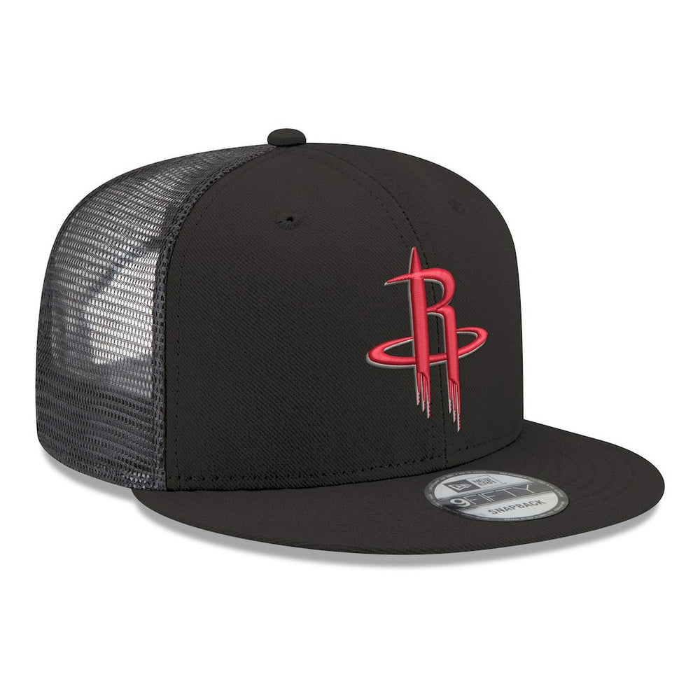 Houston Rockets Core Logo Meshback 9FIFTY Snapback Hat Black - New Era outlet