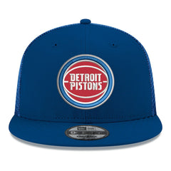 Detroit Pistons Core Logo Meshback 9FIFTY Snapback Hat Blue - New Era