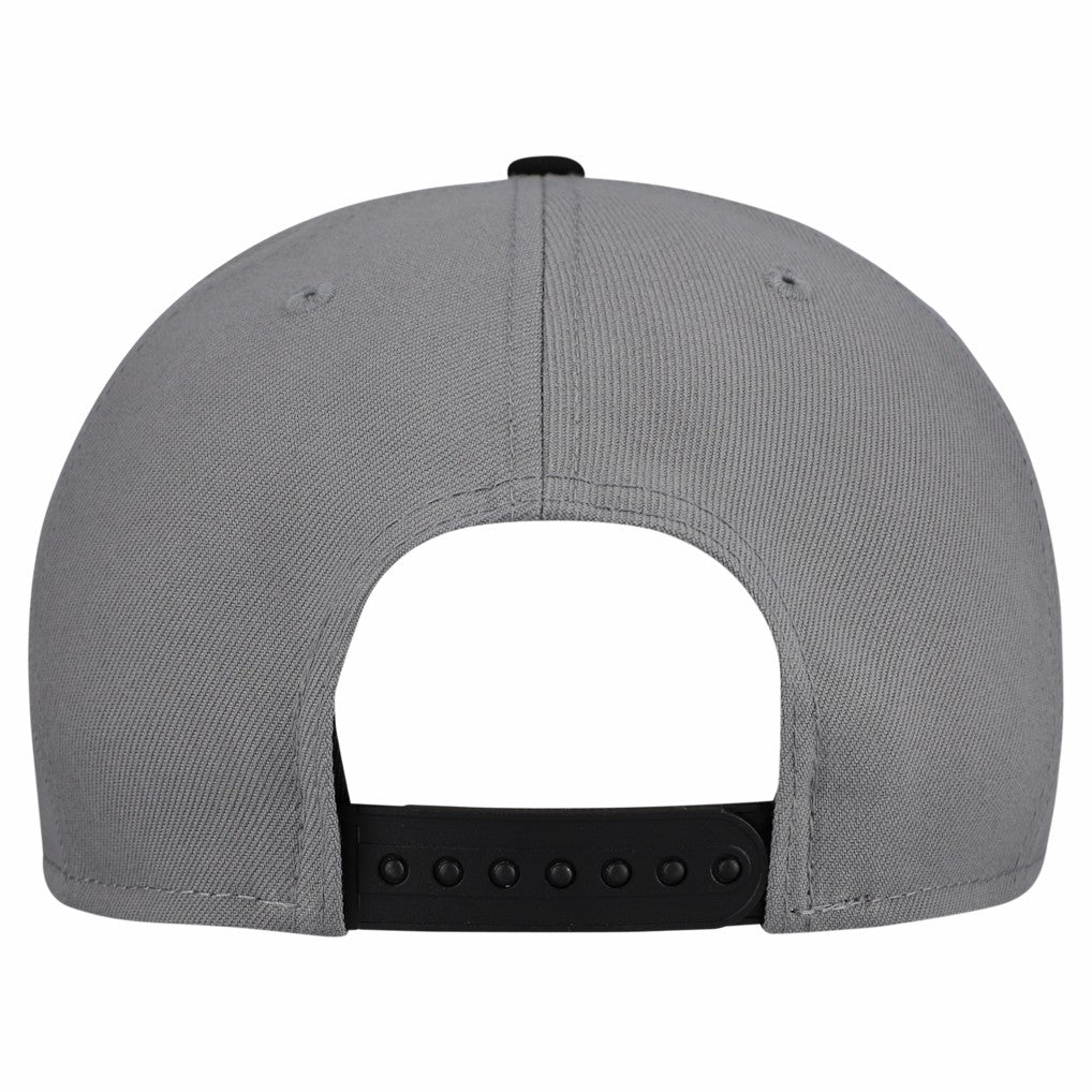 Miami Heat Core Logo Storm Gray Two-Tone 9FIFTY Snapback Hat Gray - New Era