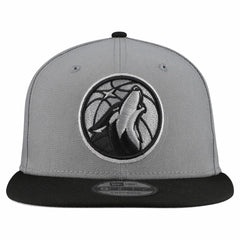 Minnesota Timberwolves Core Logo Storm Gray Two-Tone 9FIFTY Snapback Hat Gray - New Era