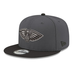 New Orleans Pelicans Logo 2-Tone 9FIFTY Snapback Hat Gray/Black - New Era outlet