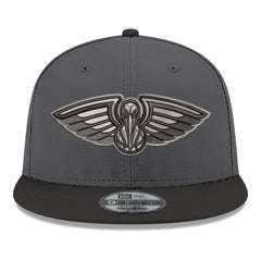 New Orleans Pelicans Logo 2-Tone 9FIFTY Snapback Hat Gray/Black - New Era outlet