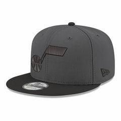 Utah Jazz Logo 2-Tone 9FIFTY Snapback Hat Gray/Black - New Era