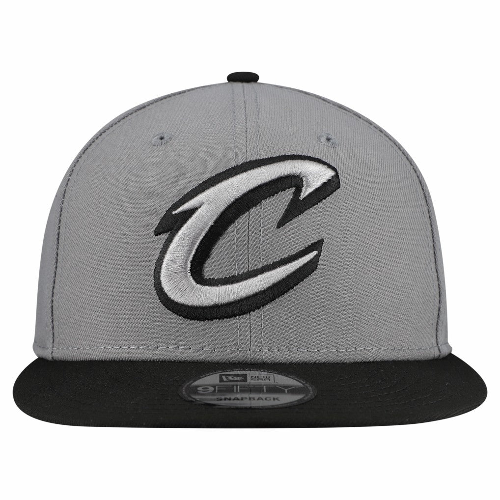 Cleveland Cavaliers Core Logo Storm Gray Two-Tone 9FIFTY Snapback Hat Gray - New Era