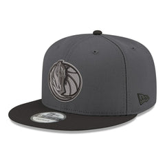Dallas Mavericks Logo 2-Tone 9FIFTY Snapback Hat Gray/Black - New Era