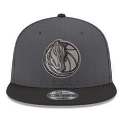 Dallas Mavericks Logo 2-Tone 9FIFTY Snapback Hat Gray/Black - New Era