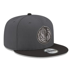 Dallas Mavericks Logo 2-Tone 9FIFTY Snapback Hat Gray/Black - New Era
