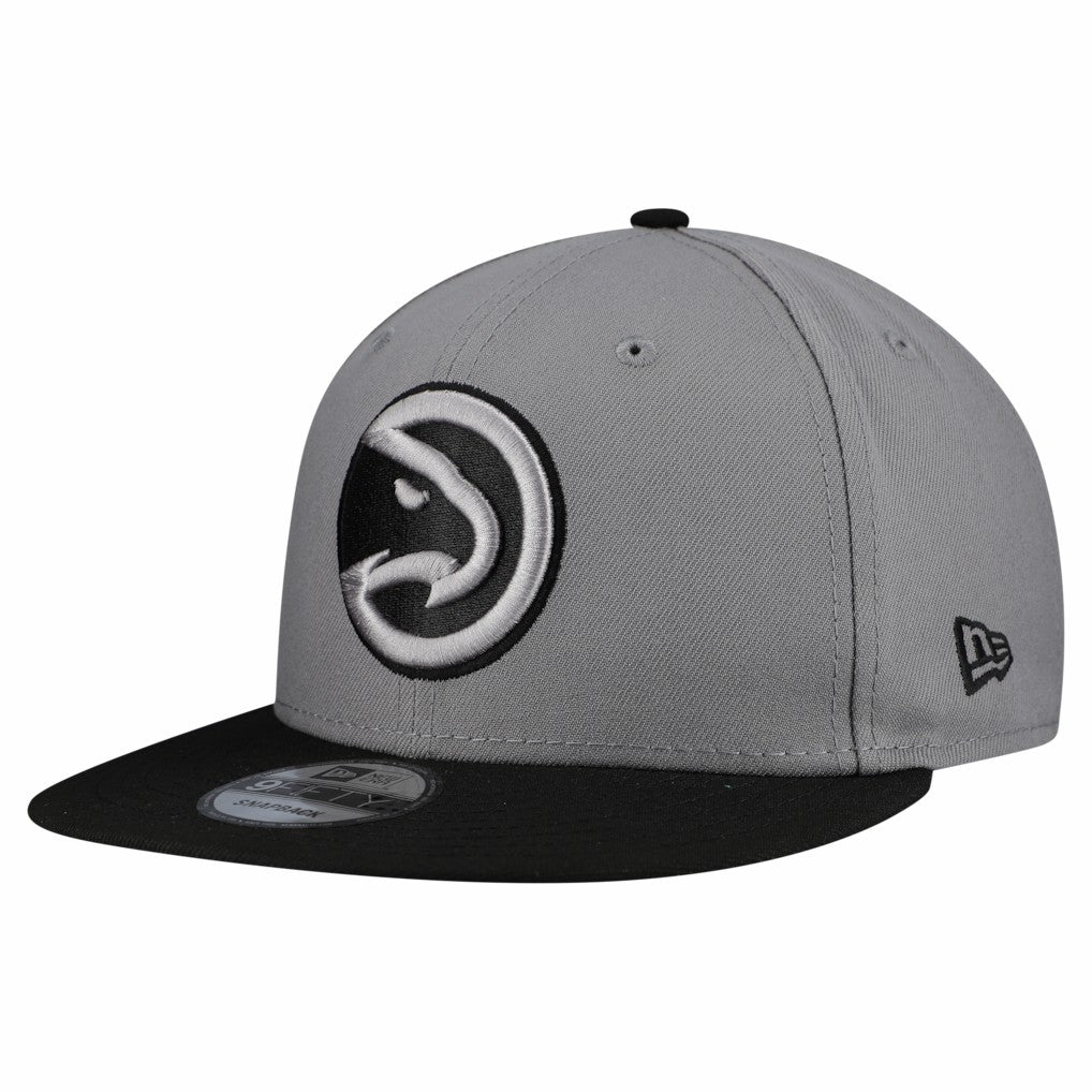 Atlanta Hawks Core Logo Storm Gray Two-Tone 9FIFTY Snapback Hat Gray - New Era