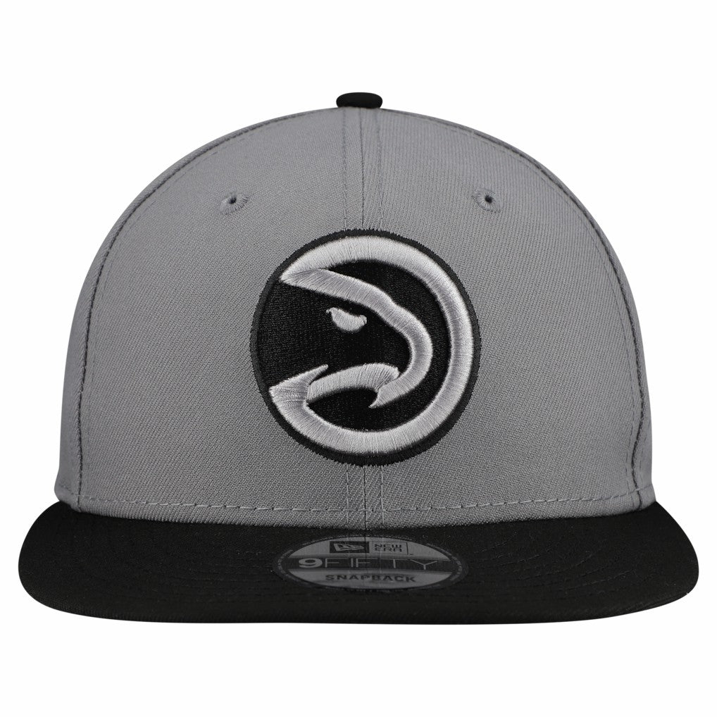 Atlanta Hawks Core Logo Storm Gray Two-Tone 9FIFTY Snapback Hat Gray - New Era