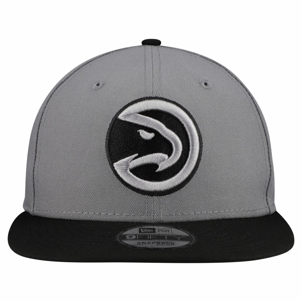 Atlanta Hawks Core Logo Storm Gray Two-Tone 9FIFTY Snapback Hat Gray - New Era