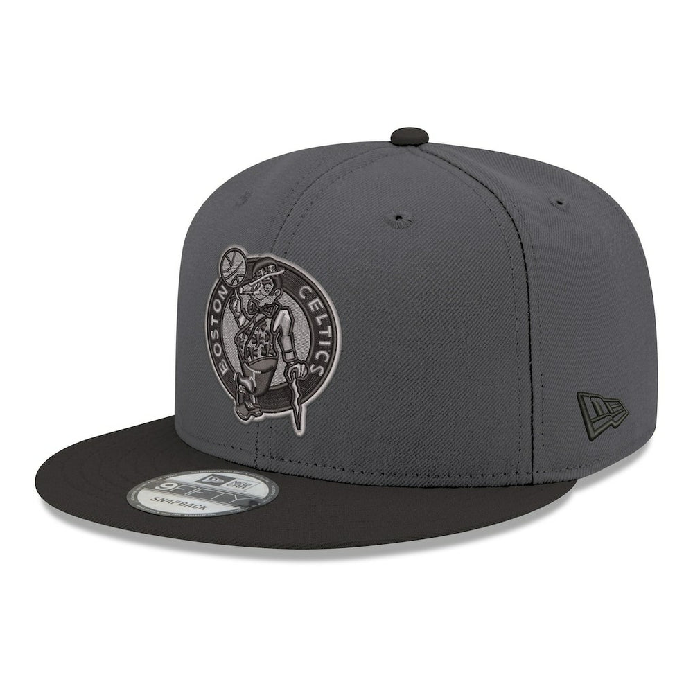 Boston Celtics Logo 2-Tone 9FIFTY Snapback Hat Gray/Black - New Era