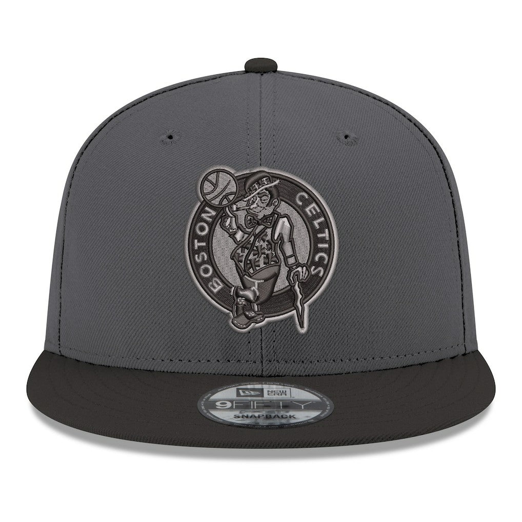 Boston Celtics Logo 2-Tone 9FIFTY Snapback Hat Gray/Black - New Era