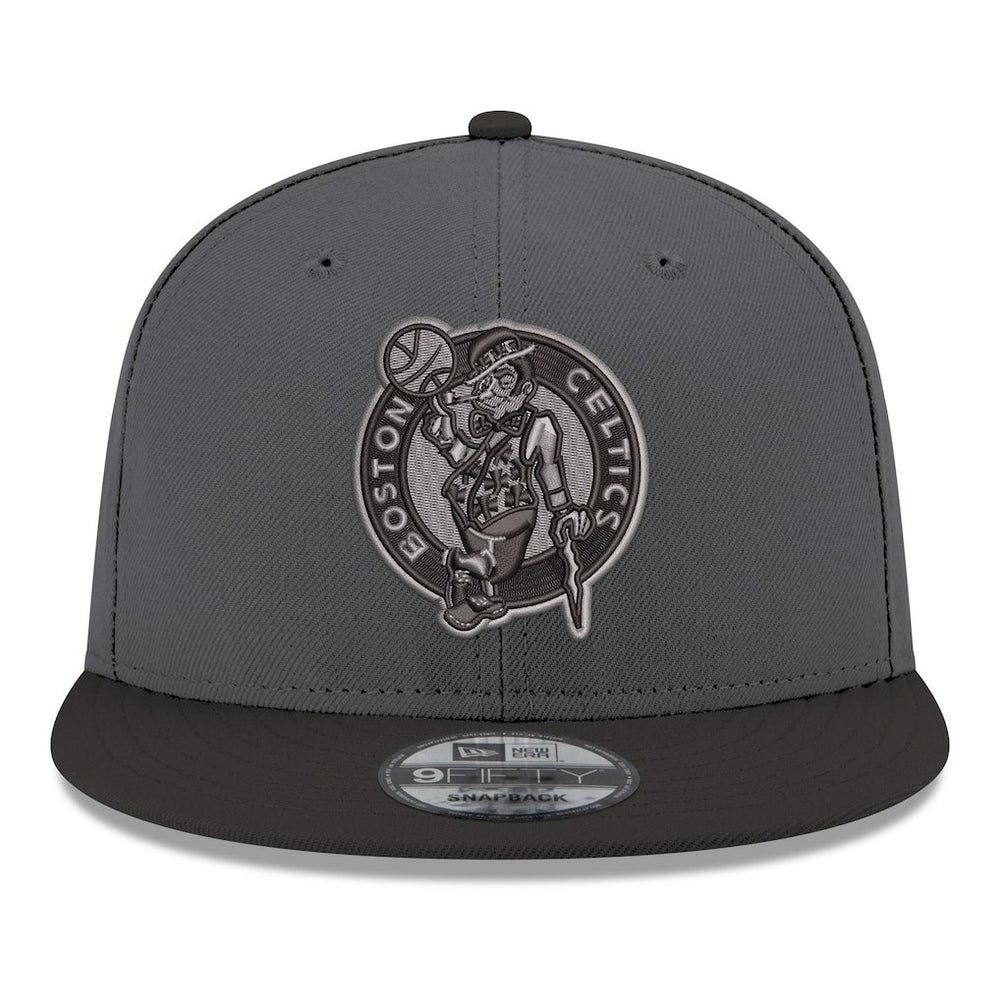 Boston Celtics Logo 2-Tone 9FIFTY Snapback Hat Gray/Black - New Era