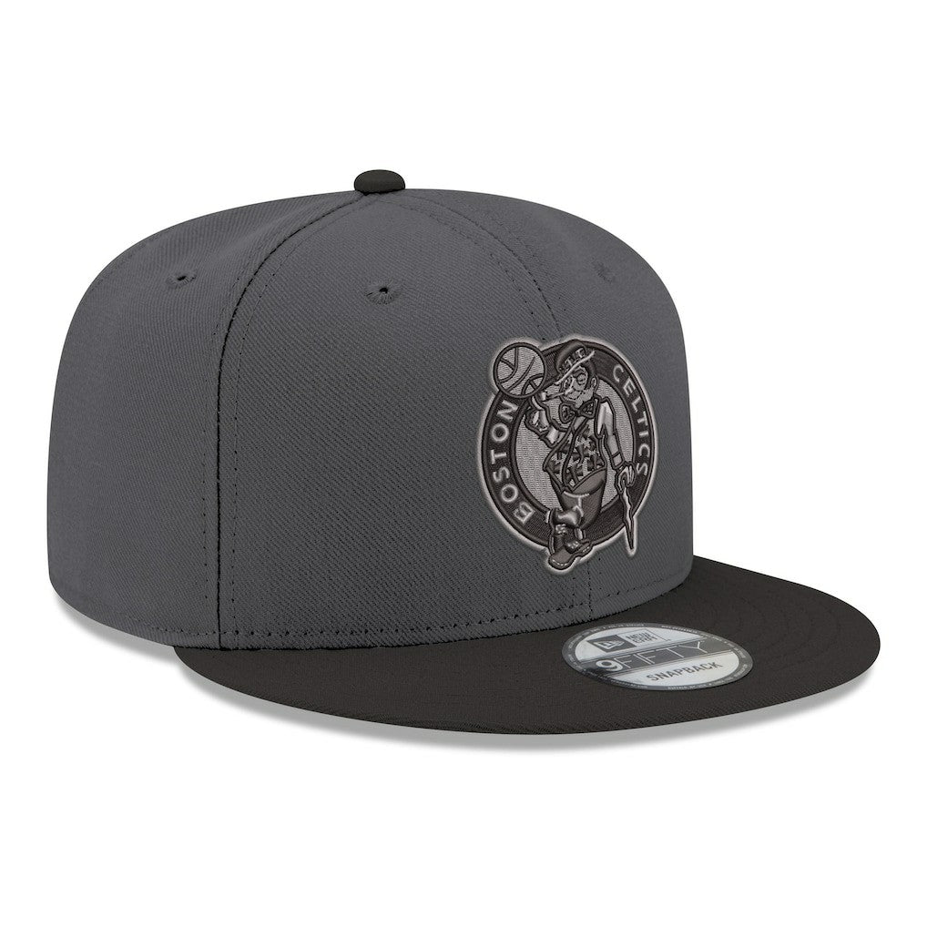 Boston Celtics Logo 2-Tone 9FIFTY Snapback Hat Gray/Black - New Era