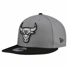 Chicago Bulls Core Logo Storm Gray Two-Tone 9FIFTY Snapback Hat Gray - New Era