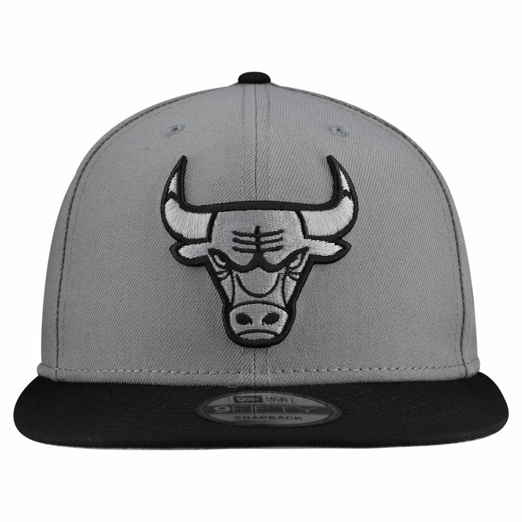 Chicago Bulls Core Logo Storm Gray Two-Tone 9FIFTY Snapback Hat Gray - New Era