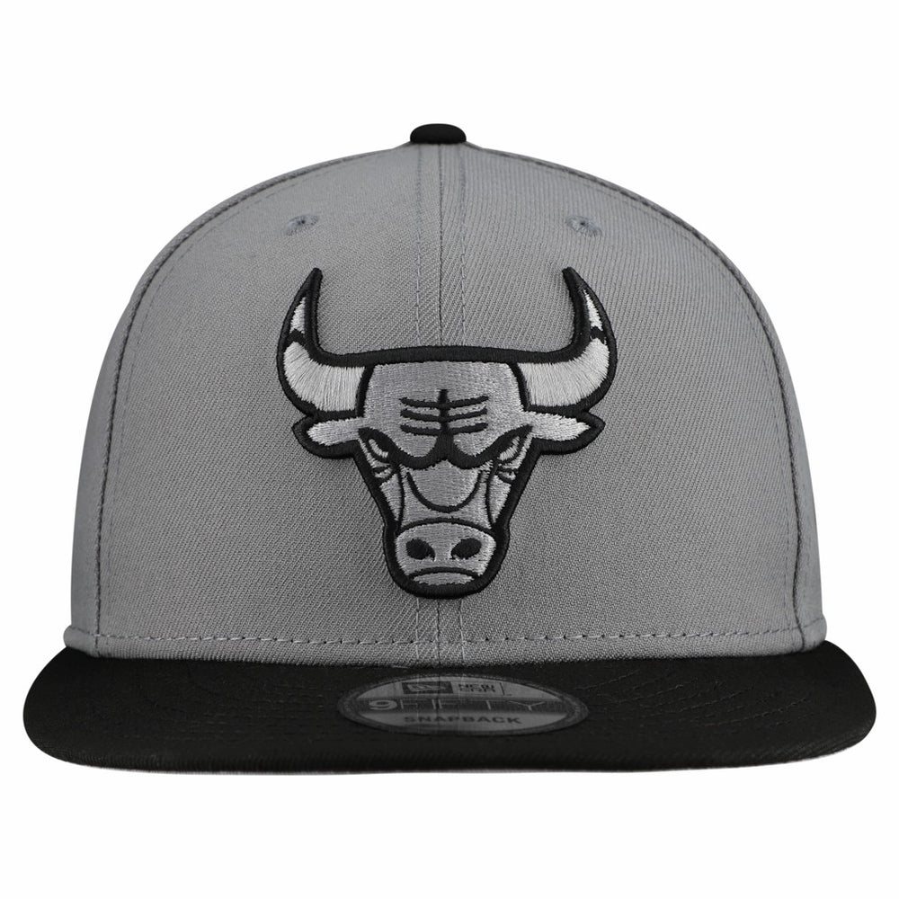 Chicago Bulls Core Logo Storm Gray Two-Tone 9FIFTY Snapback Hat Gray - New Era