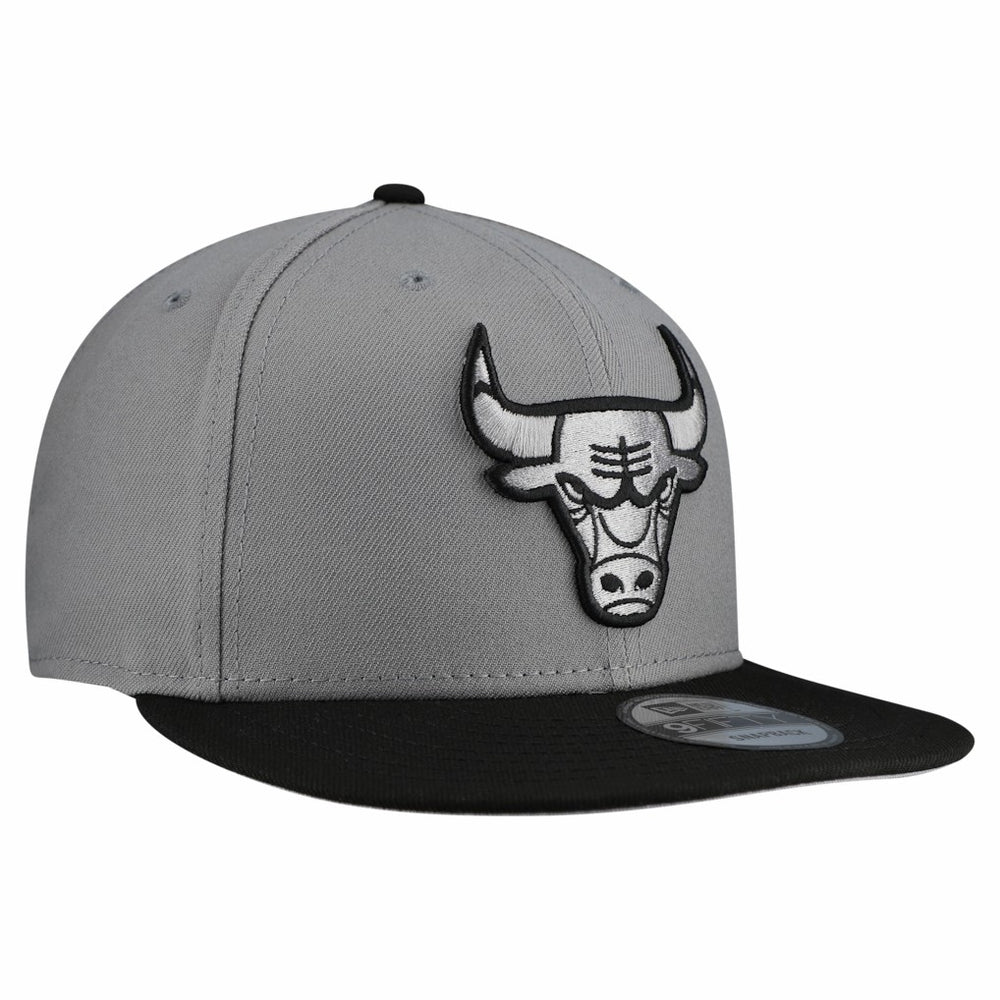 Chicago Bulls Core Logo Storm Gray Two-Tone 9FIFTY Snapback Hat Gray - New Era