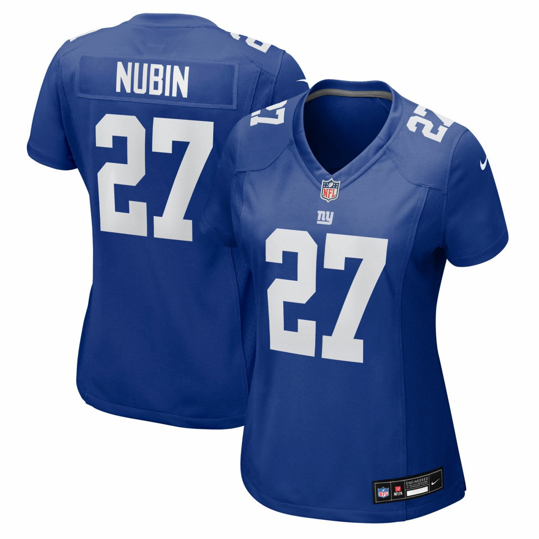 Tyler Nubin New York Giants Women's Team Game Jersey - Royal Jerseys