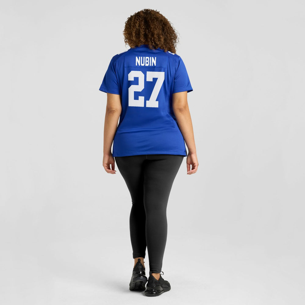 Tyler Nubin New York Giants Women's Team Game Jersey - Royal Jerseys