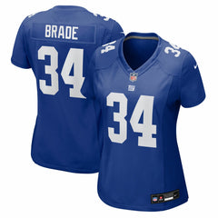 Beau Brade New York Giants Women's Team Game Jersey - Royal Jerseys