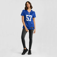 Chauncey Golston New York Giants Women's Team Game Jersey - Royal Jerseys