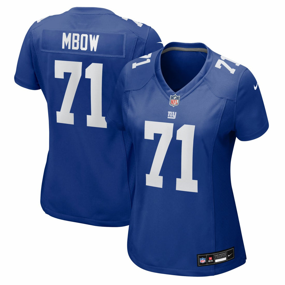 Marcus Mbow New York Giants Women's Team Game Jersey - Royal Jerseys