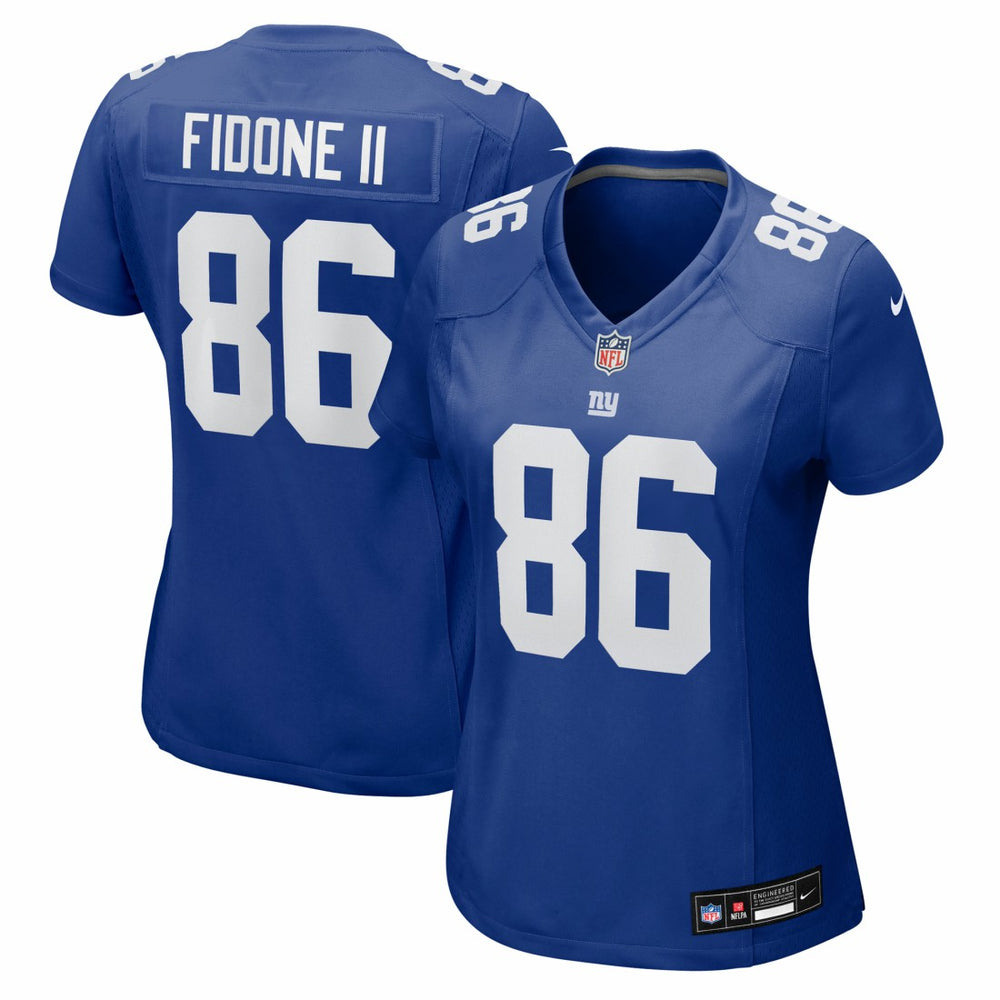 Thomas Fidone II New York Giants Women's Team Game Jersey - Royal Jerseys