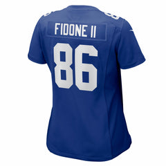 Thomas Fidone II New York Giants Women's Team Game Jersey - Royal Jerseys