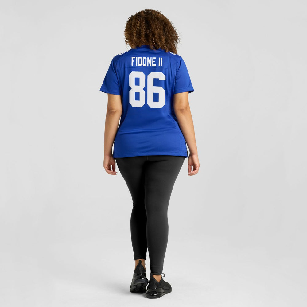 Thomas Fidone II New York Giants Women's Team Game Jersey - Royal Jerseys