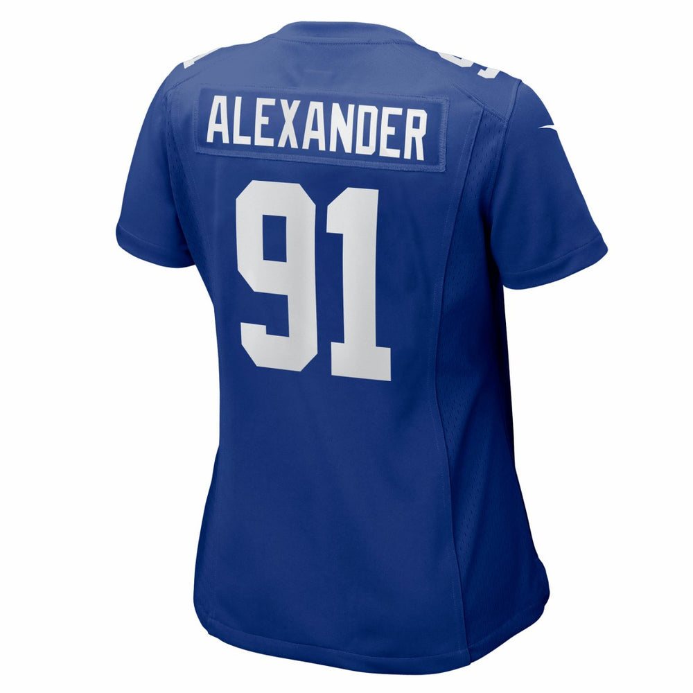 Darius Alexander New York Giants Women's Team Game Jersey - Royal Jerseys