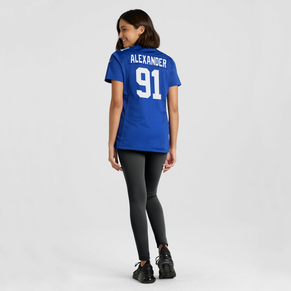 Darius Alexander New York Giants Women's Team Game Jersey - Royal Jerseys