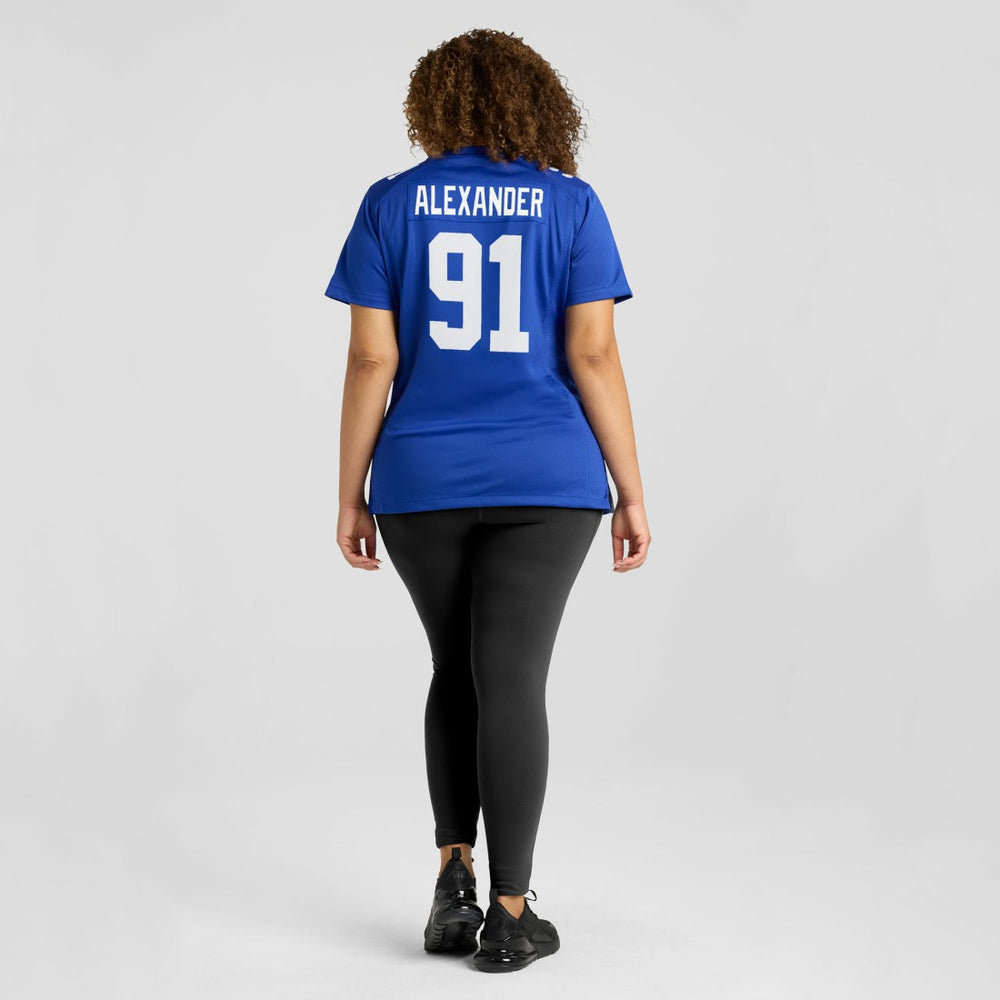 Darius Alexander New York Giants Women's Team Game Jersey - Royal Jerseys