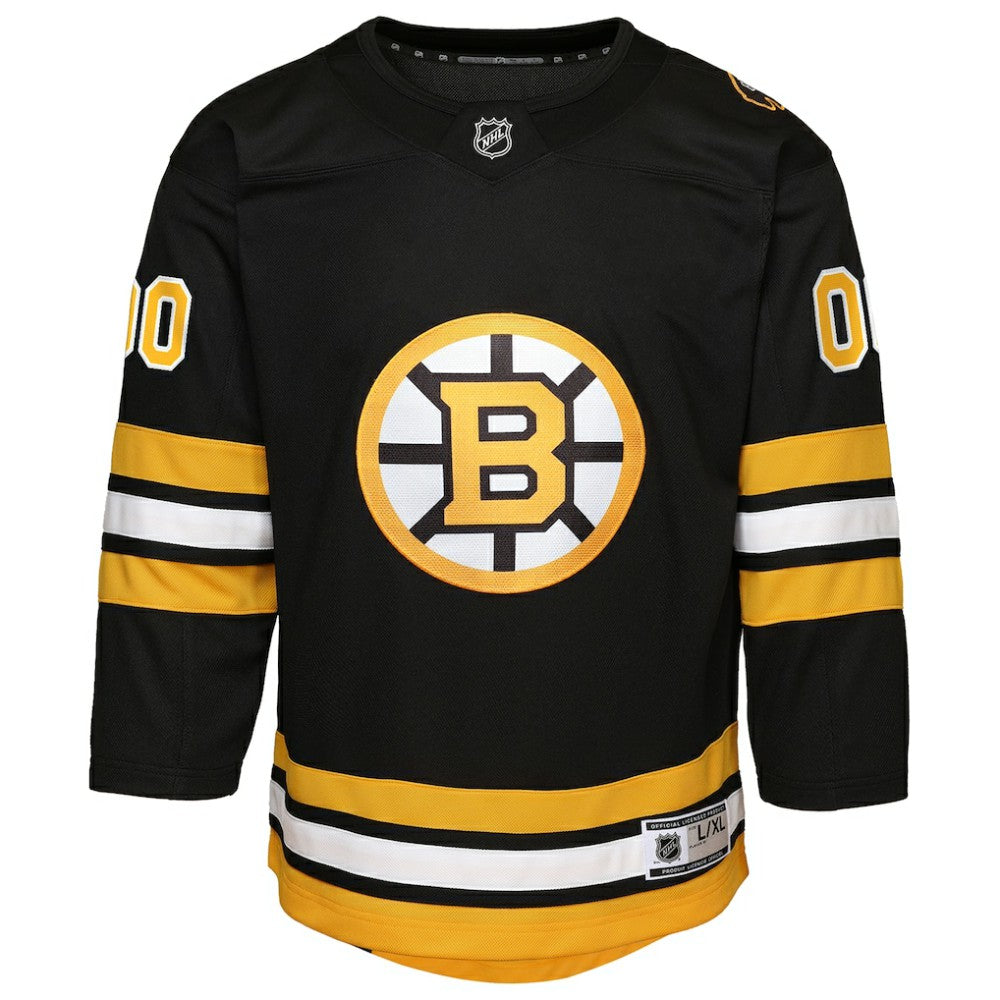 Boston Bruins Youth Home Custom Premier Jersey - Black | US 203453362