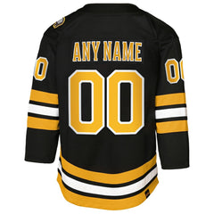 Boston Bruins Youth Home Custom Premier Jersey - Black | US 203453362