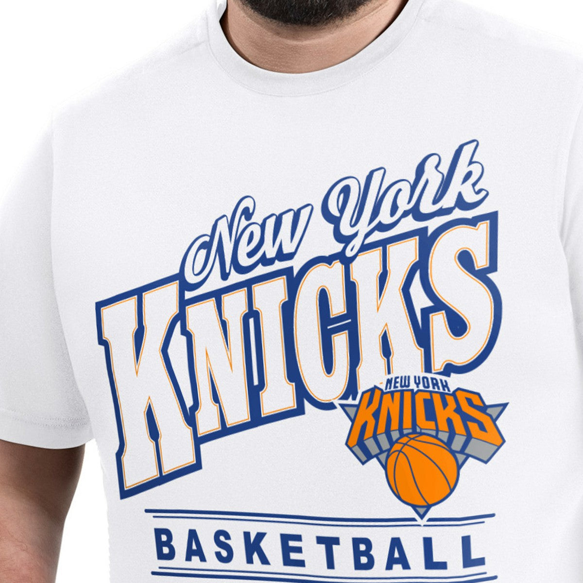 New York Knicks G-III Sports by Carl Banks Adaptive Headliner T-Shirt White
