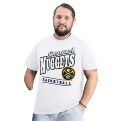 Denver Nuggets G-III Sports by Carl Banks Adaptive Headliner T-Shirt White