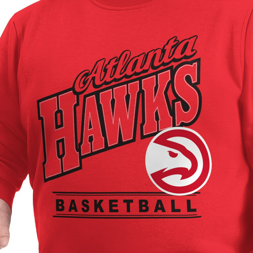 Atlanta Hawks G-III Sports by Carl Banks Adaptive Headliner Fleece Crewneck Sweatshirt Red outlet