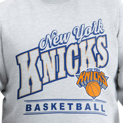 New York Knicks G-III Sports by Carl Banks Adaptive Headliner Fleece Crewneck Sweatshirt Gray outlet