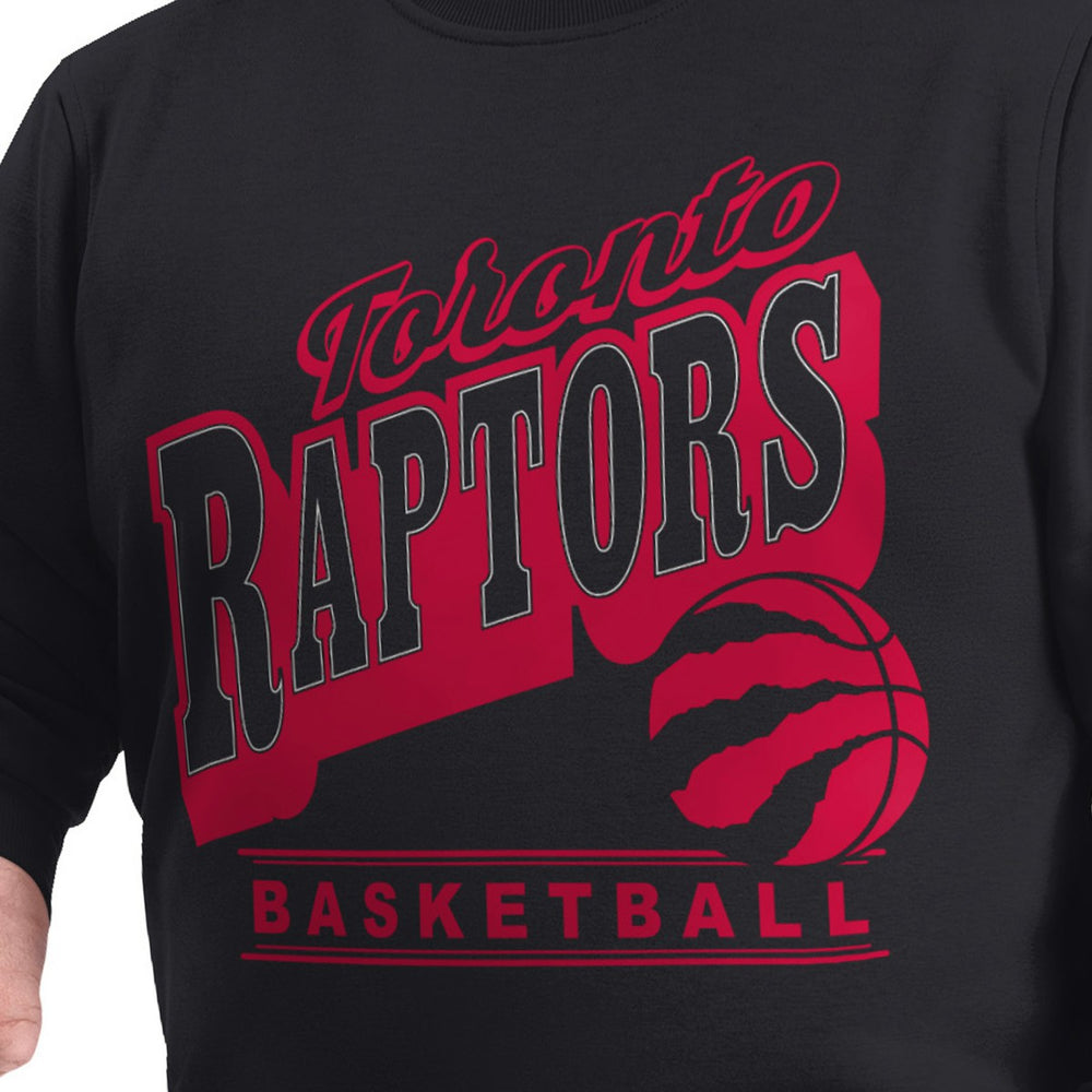 Toronto Raptors G-III Sports by Carl Banks Adaptive Headliner Fleece Crewneck Sweatshirt Black