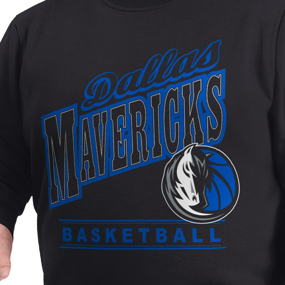 Dallas Mavericks G-III Sports by Carl Banks Adaptive Headliner Fleece Crewneck Sweatshirt Black outlet