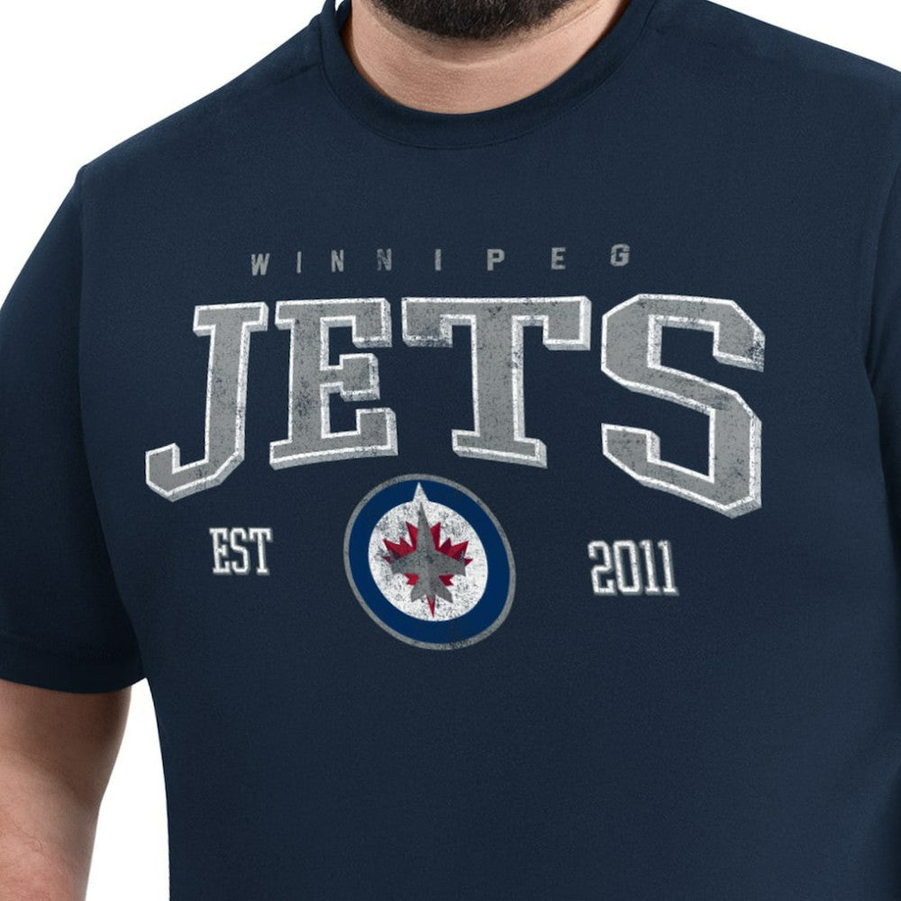 Winnipeg Jets G-III Sports by Carl Banks Adaptive Classic Team Graphic T-Shirt - Navy | US 203456408