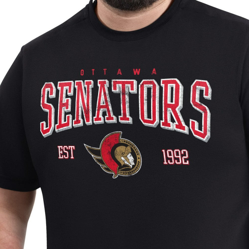 Ottawa Senators G-III Sports by Carl Banks Adaptive Classic Team Graphic T-Shirt - Black | US 203456410
