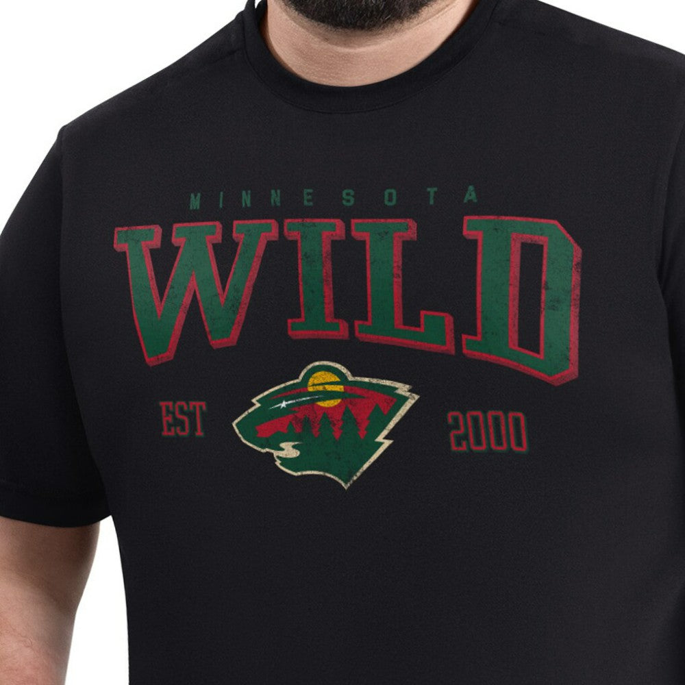 Minnesota Wild G-III Sports by Carl Banks Adaptive Classic Team Graphic T-Shirt - Black | US 203456411